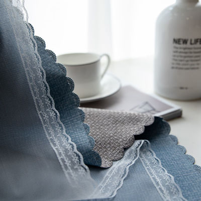 Ombrageant le tissu de toile de rideau en panne d'électricité de luxe pour le salon