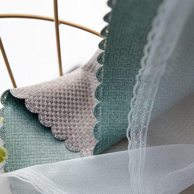Tissu pur plissé réfléchi de rideau en chaleur de toile ignifuge