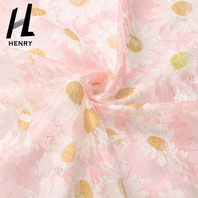 Fleur molle adaptée aux besoins du client Digital de tissu de Tulle imprimant Mesh Fabric