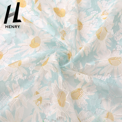 Fleur molle adaptée aux besoins du client Digital de tissu de Tulle imprimant Mesh Fabric
