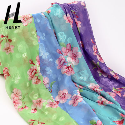Tissu pur de mousseline de soie de robe de polyester de l'habillement de Tulle de la CE des femmes molles de tissu