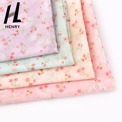 Mousseline de soie florale légère de Mesh Soft Tulle Fabric Digital