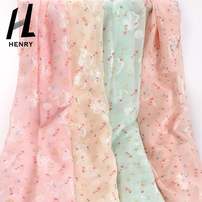 Vêtements 100% de Mesh Lace Fabric Polychrome For de polyester