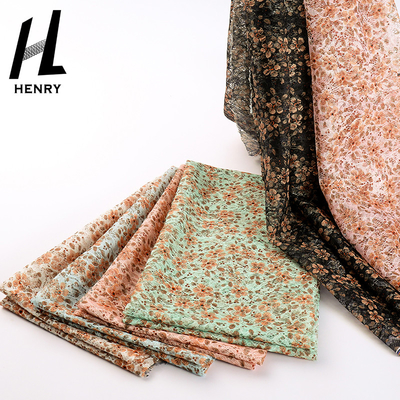 Broderie faite sur commande Mesh Printed Fabric For Dress d'impression de polyester de ventes en gros de tissu de haute qualité de Tulle