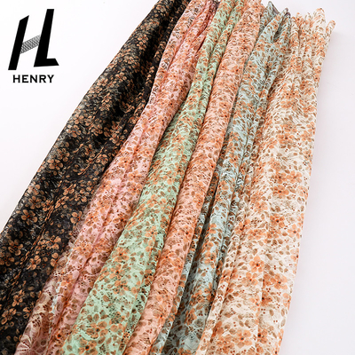 Broderie faite sur commande Mesh Printed Fabric For Dress d'impression de polyester de ventes en gros de tissu de haute qualité de Tulle