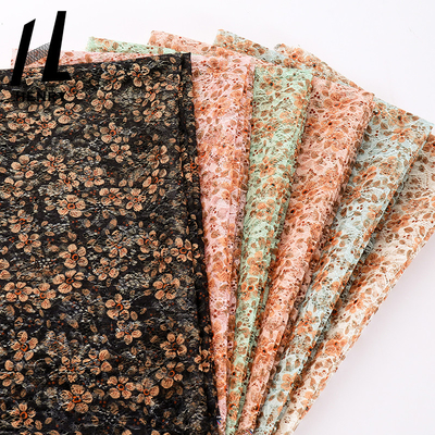 Broderie faite sur commande Mesh Printed Fabric For Dress d'impression de polyester de ventes en gros de tissu de haute qualité de Tulle