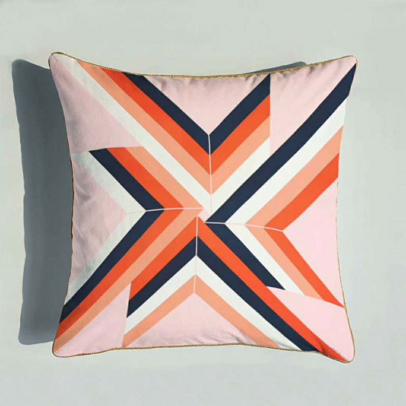 Le coussin simple japonais imprimé de toile de style d'océan de couverture de coussin de coton couvre des couvertures de carreau