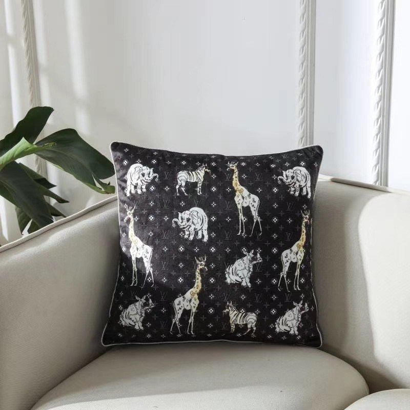 Couverture d'or d'oreiller de literie de velours des combinaisons de couleurs 45*45cm de couverture de coussin de bureau de pièce