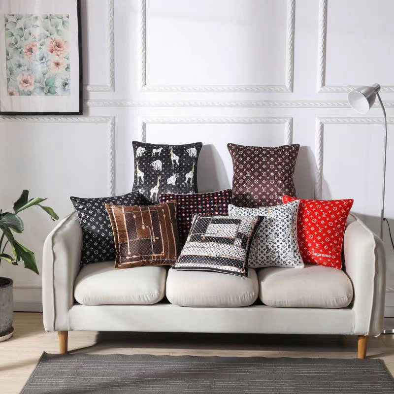 Carreaux décoratifs Sofa Cushion Cover d'hôtel de toile français pur de 100%