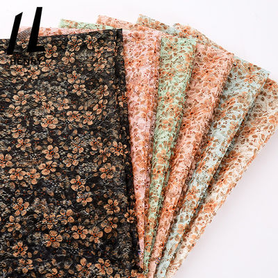 Tissus de couture de luxe de tissu imprimés par conception chaude de robe de mariage de Tulle de fleur de ventes nouvelle pour la robe